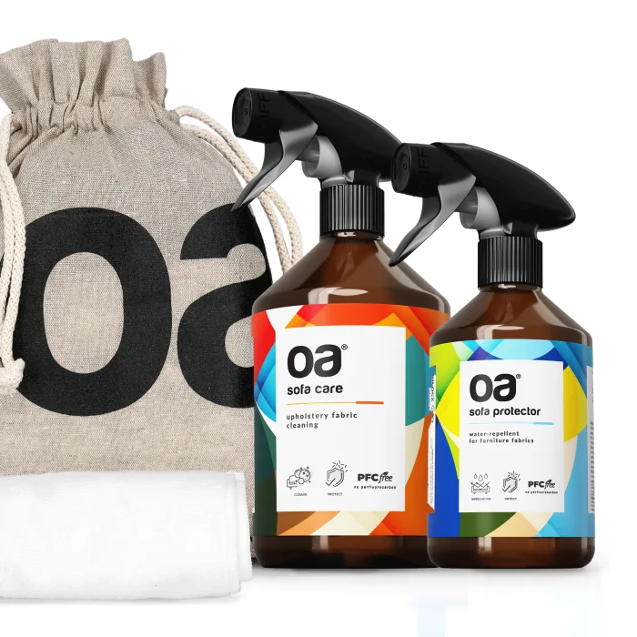 Set pentru curatarea si protectia canapelei OA Sofa + 1 Laveta din microfibra 35x35 cm + 1 Saculet