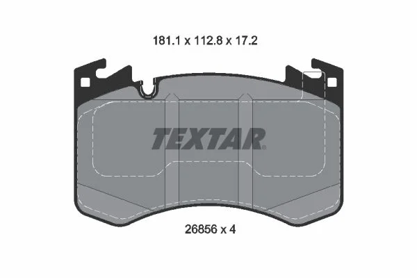 set placute frana,frana disc TEXTAR 2685601