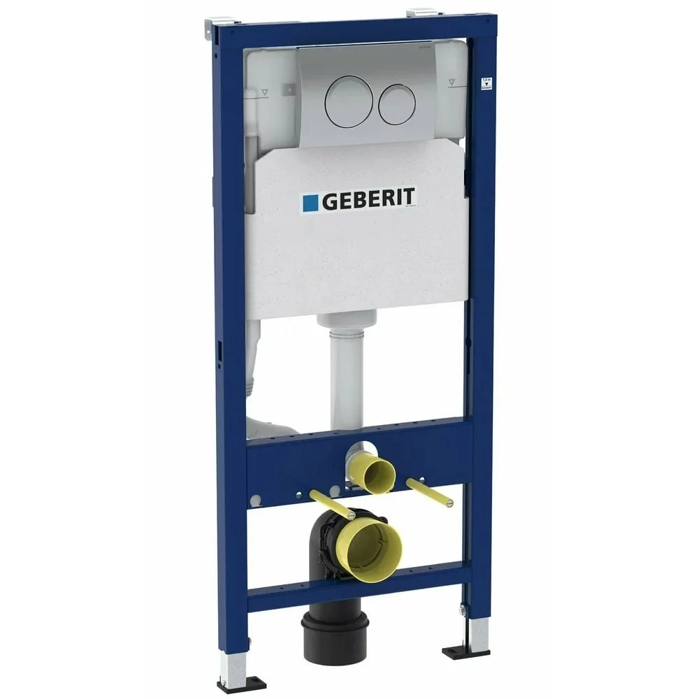 Set rezervor Wc Incastrat Geberit cu set fixare si clapeta crom Duofix Delta