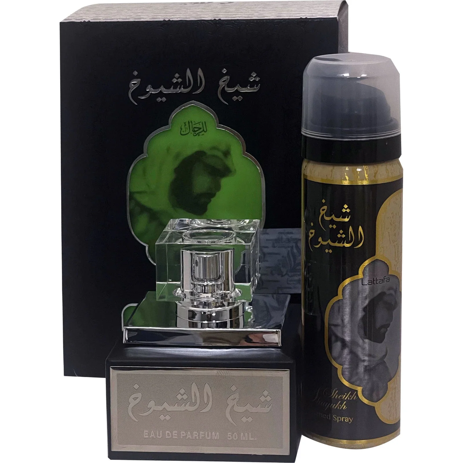 Set Sheikh Shuyukh, apa de parfum 50 ml cu deodorant 50 ml, barbati