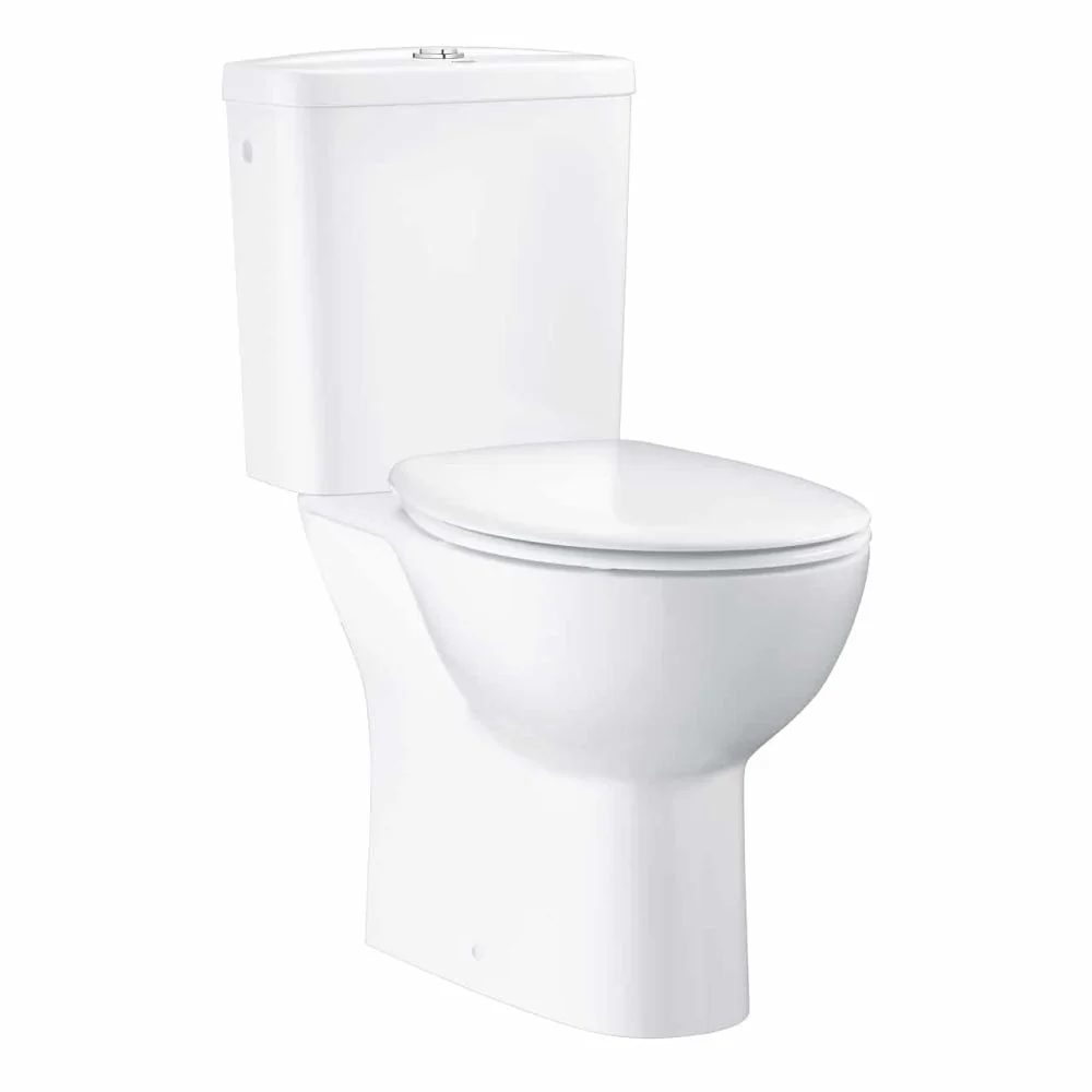 Set vas wc cu rezervor si capac soft close, evacuare orizontala, Grohe Bau Ceramic