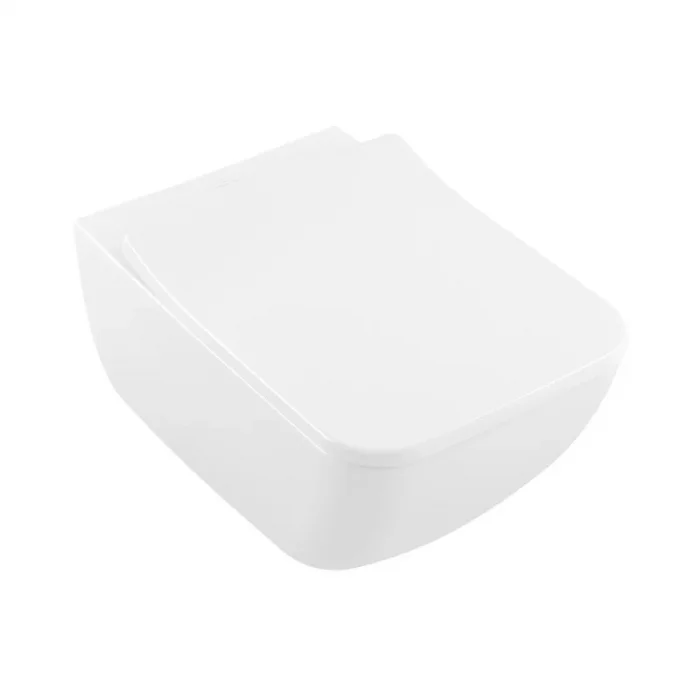 Set vas wc suspendat cu capac soft close si quick release, alb alpin, Villeroy  Boch Collaro