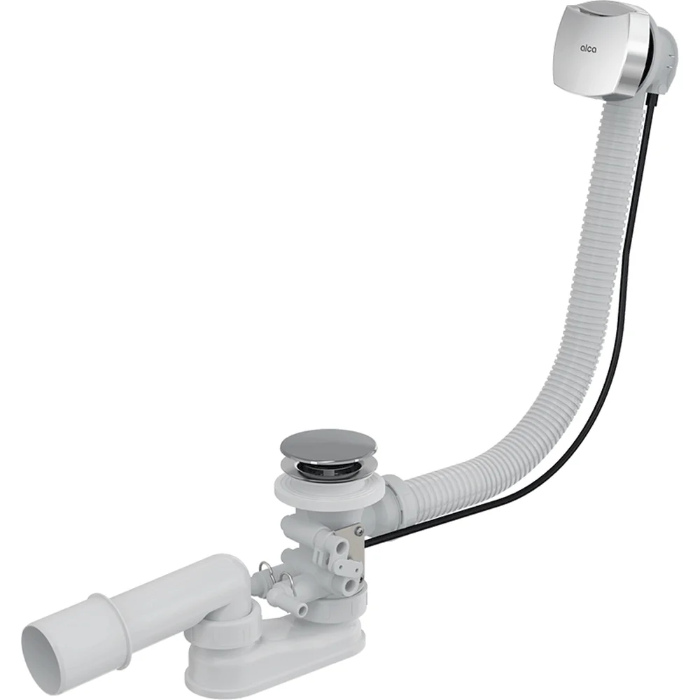 Sifon cada baie cu hidromasaj, ventil si preaplin Alcadrain A566-112122