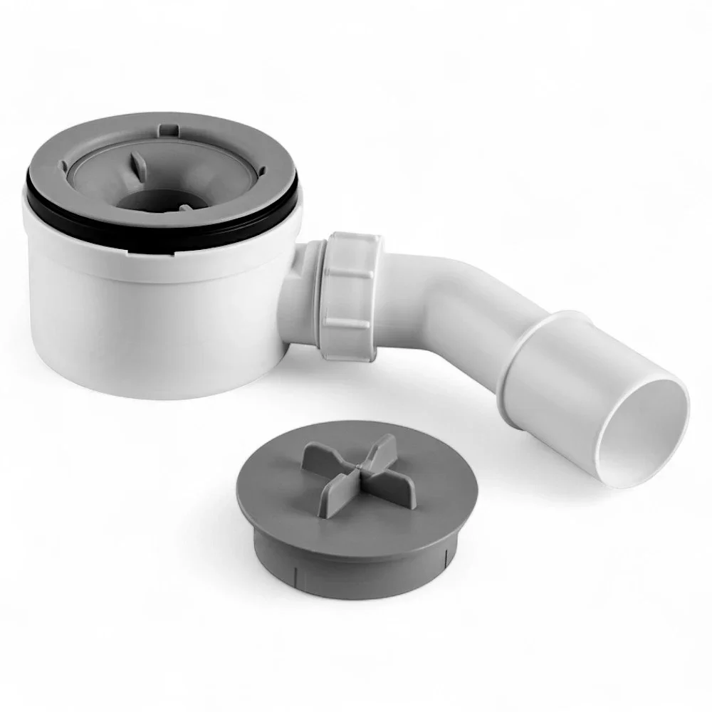 Sifon pentru cadita dus, 90 mm, evacuare 50 40 mm, Cersanit Tako Slim