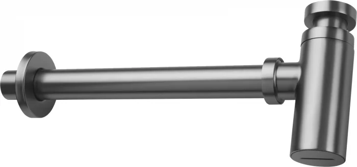 Sifon pentru lavoar baie, culoare titan, Deante