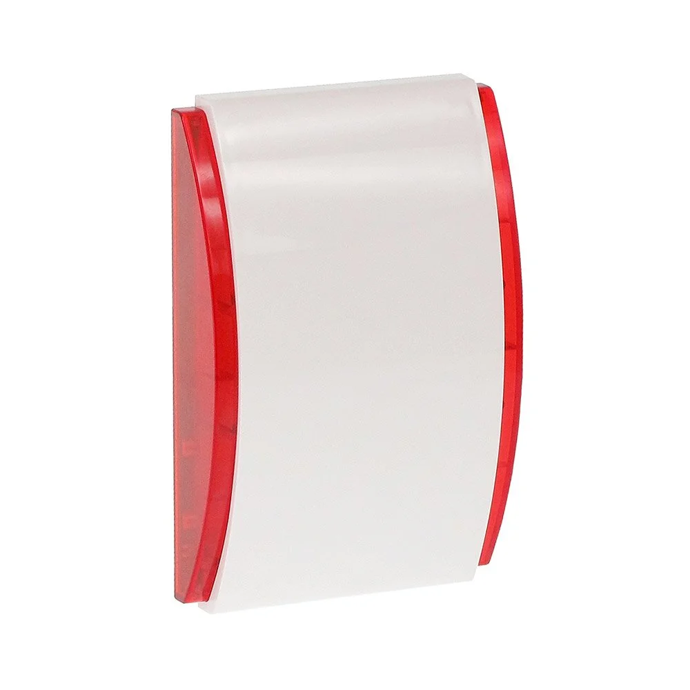 Sirena acustica de interior Satel SPW-250 R, sirena piezo, 120 dB, baterie, tamper, rosie