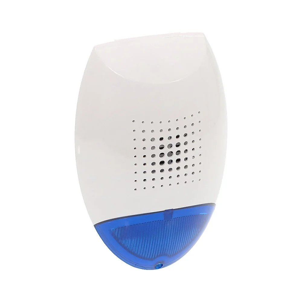 Sirena stroboscopica de exterior Satel SD-3001 BL, avertizare acustica, 120 dB, LED, tamper, albastra