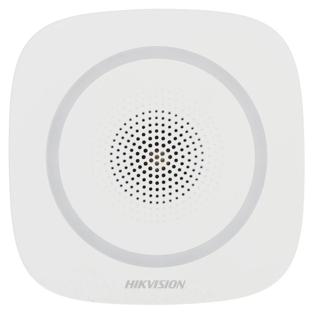 Sirena stroboscopica wireless de interior Hikvision AX PRO DS-PS1-I-WE-B, 110 dB, 868 MHz, RF 1600 m, LED Albastru