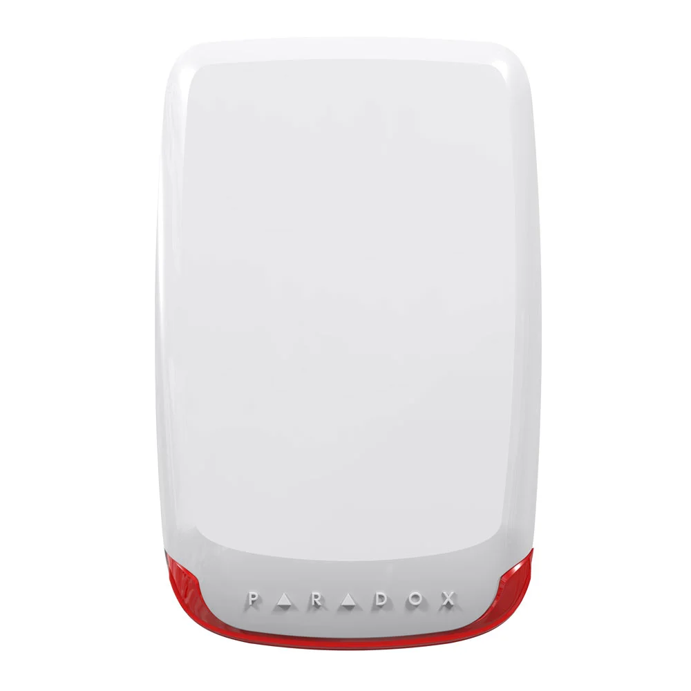 Sirena wireless de exterior piezo stroboscopica Paradox SR230, 100 dB, RF 70 m, tamper