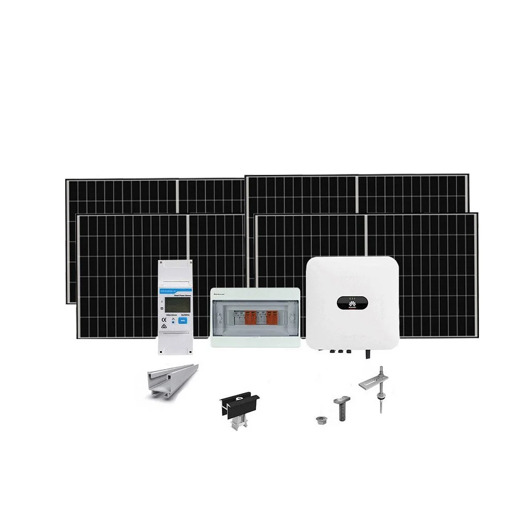 Sistem fotovoltaic 5.8 kW, invertor monofazat Hibrid WiFi si 12 panouri N-Type JinKO Tiger Neo monocristalin, 490 Wp, 120 celule, pe structura de metal