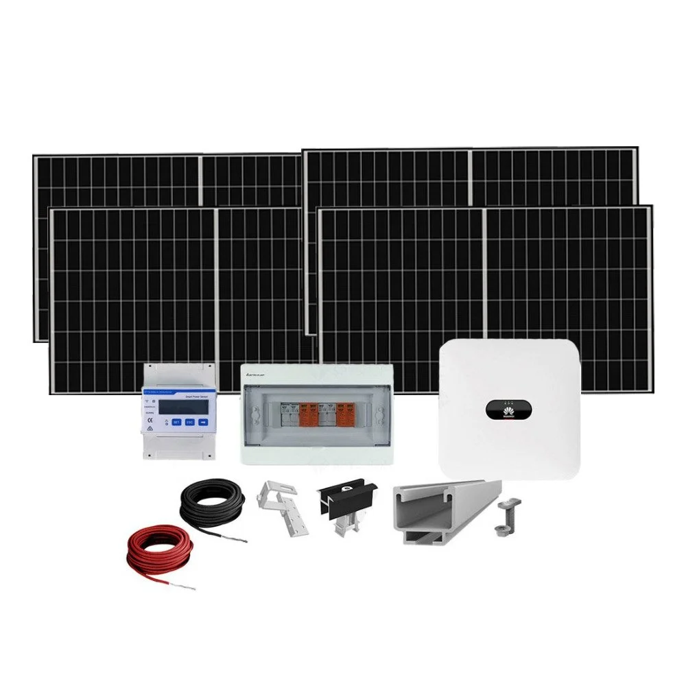 Sistem fotovoltaic complet 8.8 kW, invertor trifazat On Grid WiFi si 18 panouri N-Type JinKO Tiger Neo, 490 Wp, montare pe acoperis din tigla