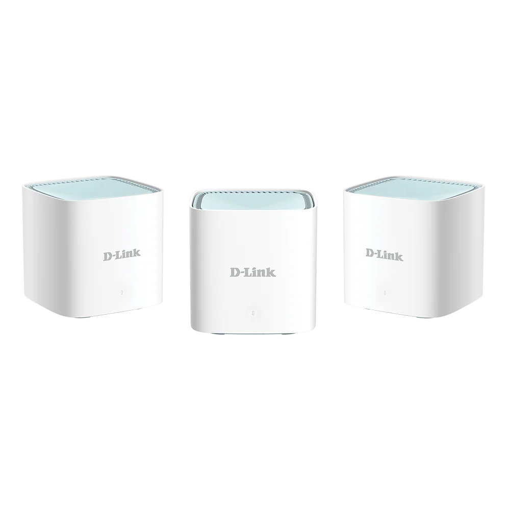 Sistem Mesh wireless Dual-Band Gigabit D-Link Eagle Pro M15-3, WiFi 6, 1.5 Gbps, 4 antene, 2 porturi, interior, 3 buc