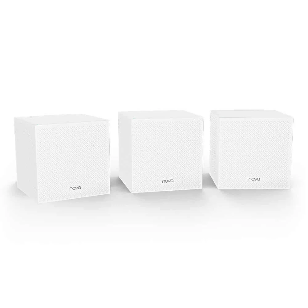 Sistem Mesh wireless Tri Band Tenda Nova MW12 (3-PACK), 2.4/5.0 GHz, 350 m, 1200 Mbps