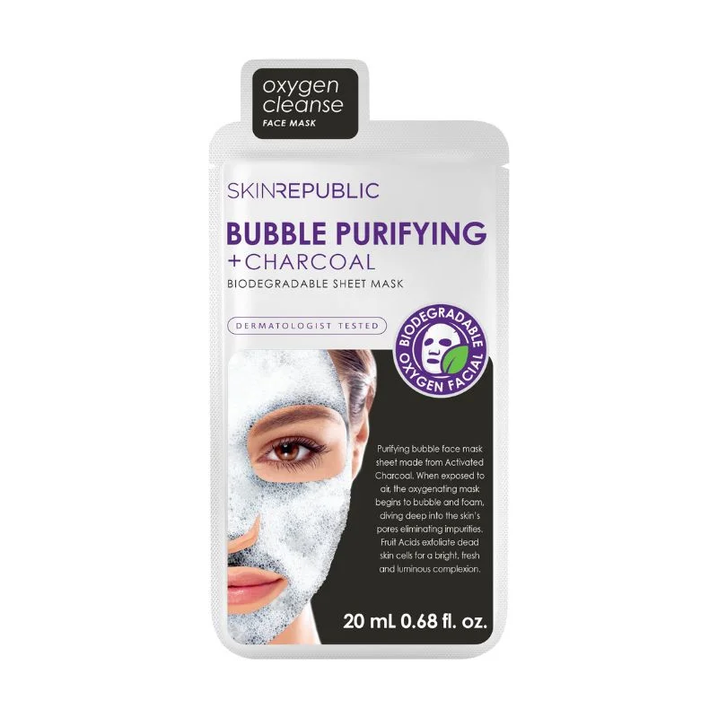 Skin Republic Masca coreeana de fata Bule Purificatoare si Carbune, 20ml