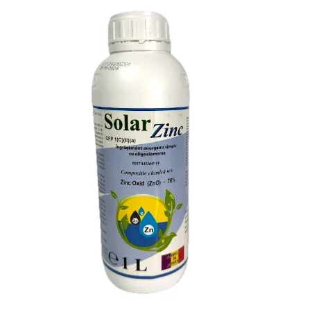 Solar Zinc 1L, ingrasamant foliar lichid, Solarex, pe baza de Zinc