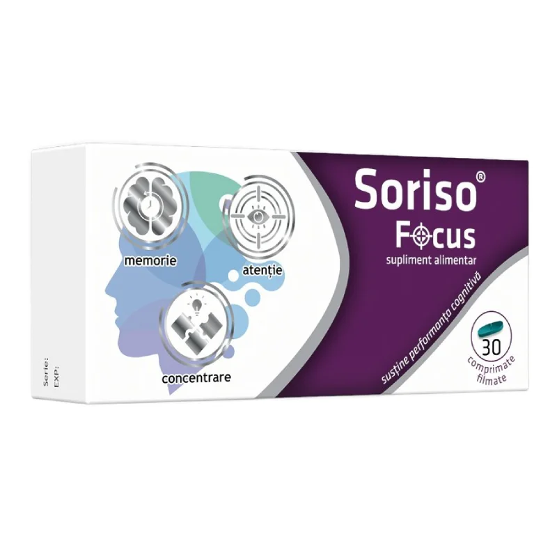 Soriso Focus, 30 comprimate, Antibiotice SA