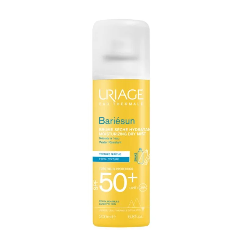 Spray uscat protectie solara SPF50 Bariesun, 200 ml, Uriage