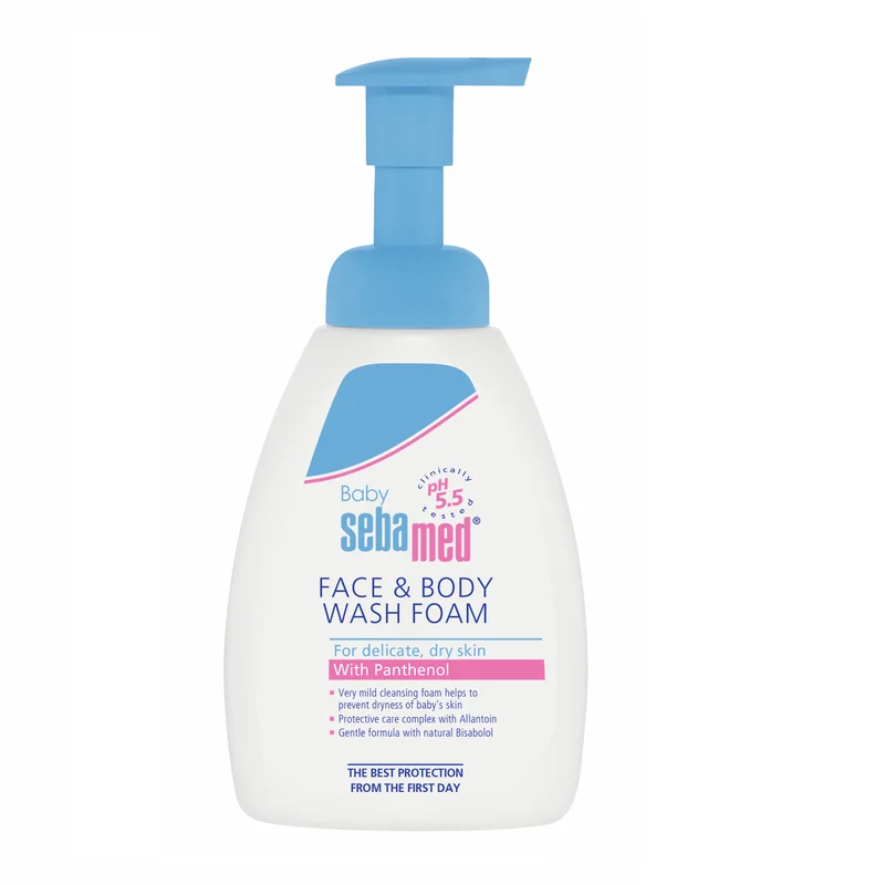 Spuma dermatologica de curatare pentru fata si corp Baby, 400 ml, Sebamed