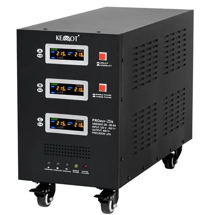 Stabilizator de tensiune cu servomotor, trifazat 400V, 20KVA / 14kW Kemot URZ3437-20