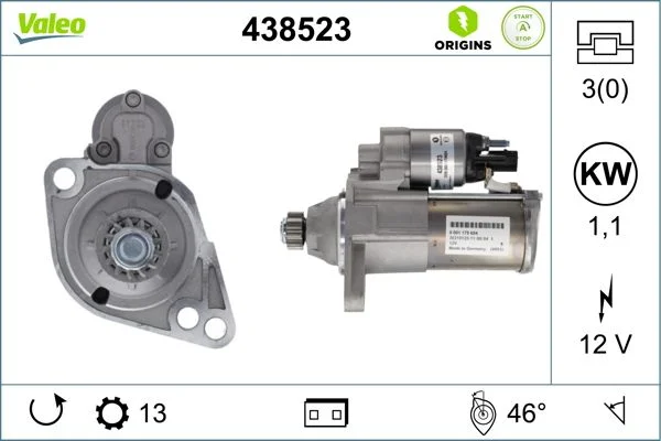starter VALEO 438523