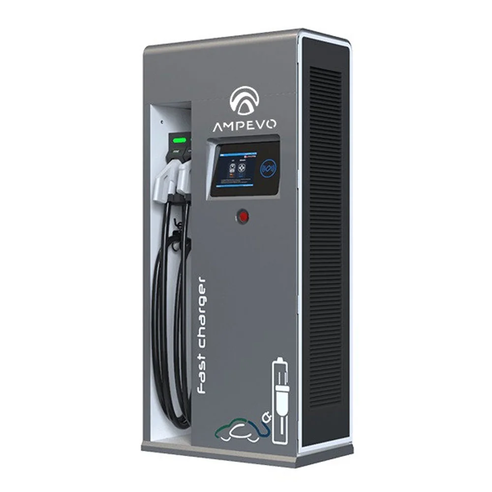 Statie incarcare masini electrice EV-MAG AMPEVO DC 60 kW AC/CCS2/CHAdeMO, RFID, 4G, ecran LCD, CCS 2, incarcare 2 masini, alimentare 3P 400V