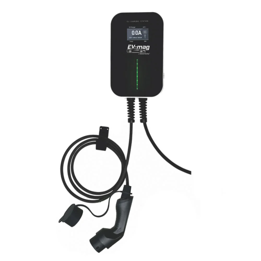 Statie incarcare masini electrice EV-MAG Besen BS20-BC2-APP, WiFi, Bluetooth, ecran LCD, 22 kW, Type 2, trifazat, control din aplicatie