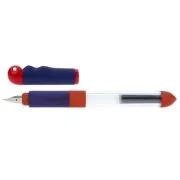 Stilou SCHNEIDER Base Kid (tip A - incepator) - corp albastru/rosu