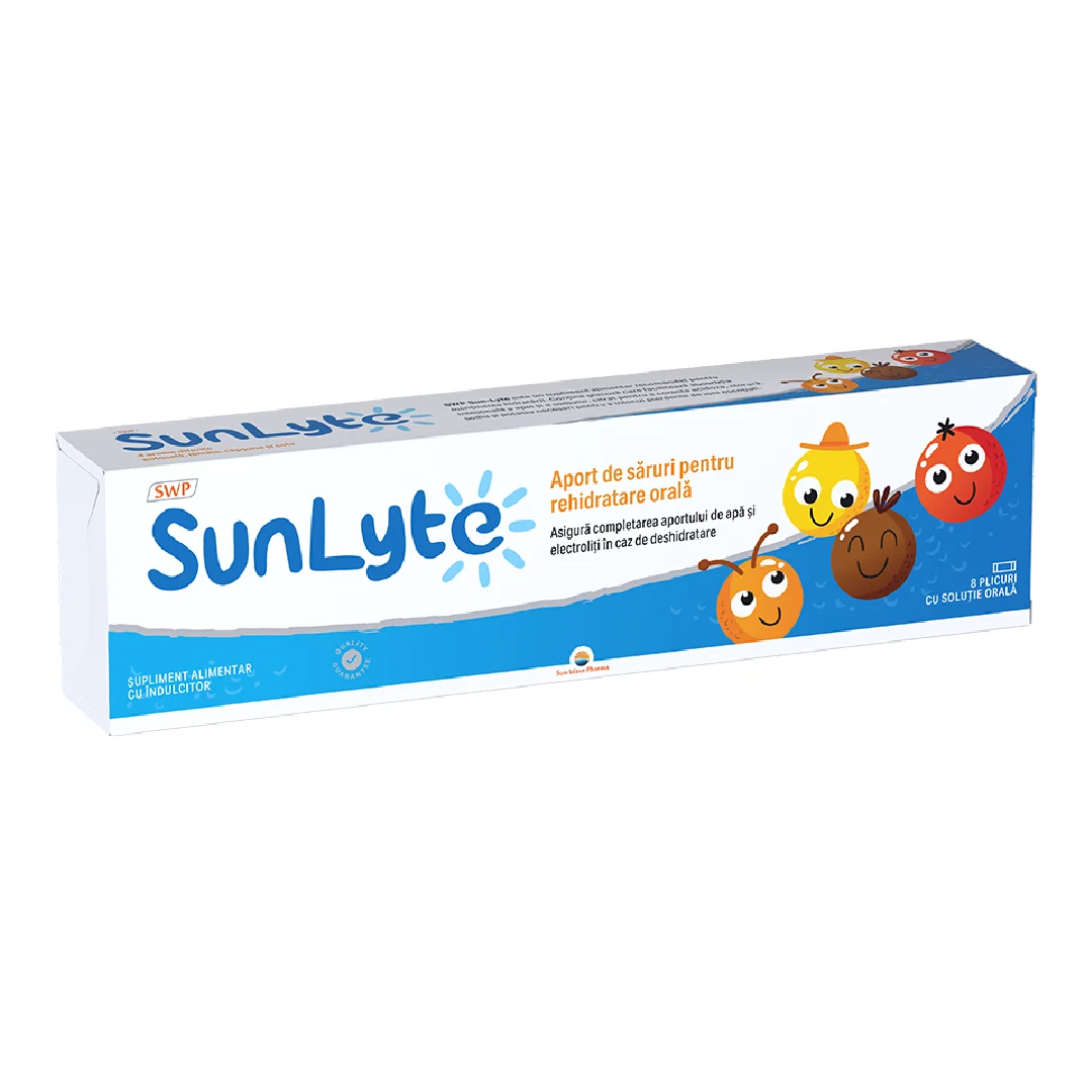 Sun-Lyte saruri de rehidratare, 8 plicuri, Sun Wave Pharma