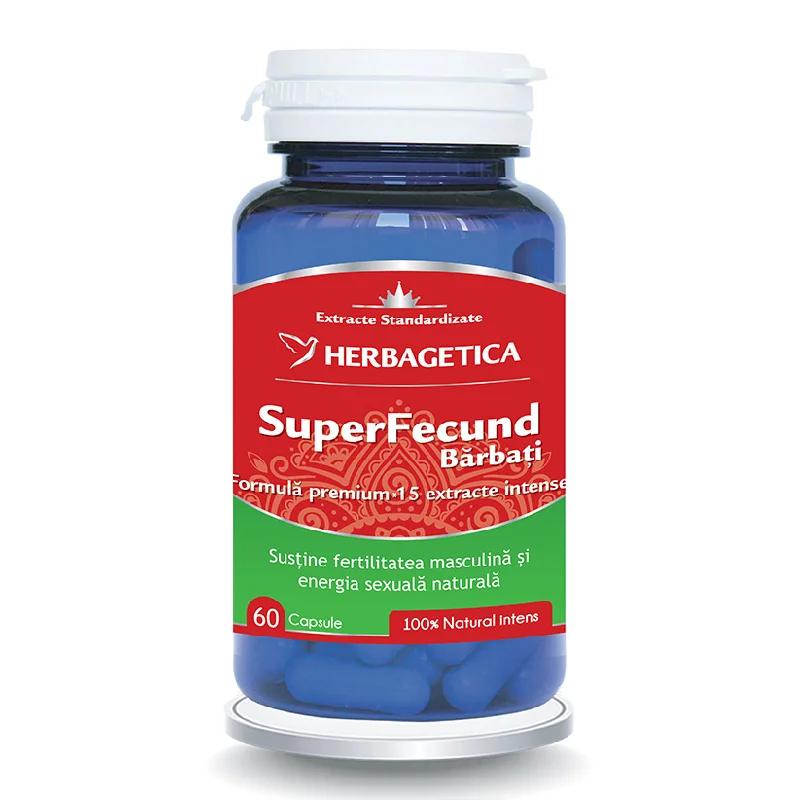 Superfecund barbati, 60 capsule, Herbagetica