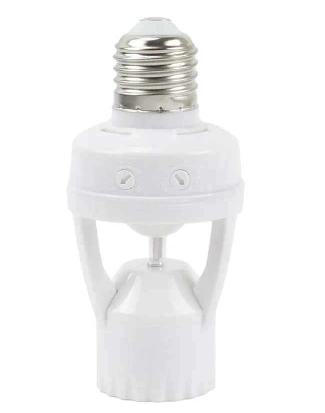 Suport dulie E27 cod Q H201 cu senzor de miscare IR