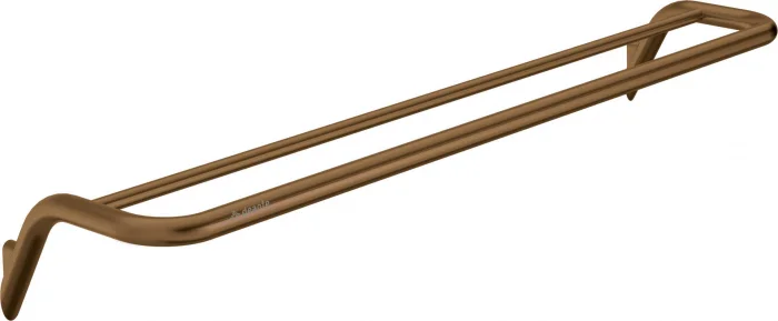 Suport prosop baie, dublu, bronz periat, 61.6 cm, Deante Silia