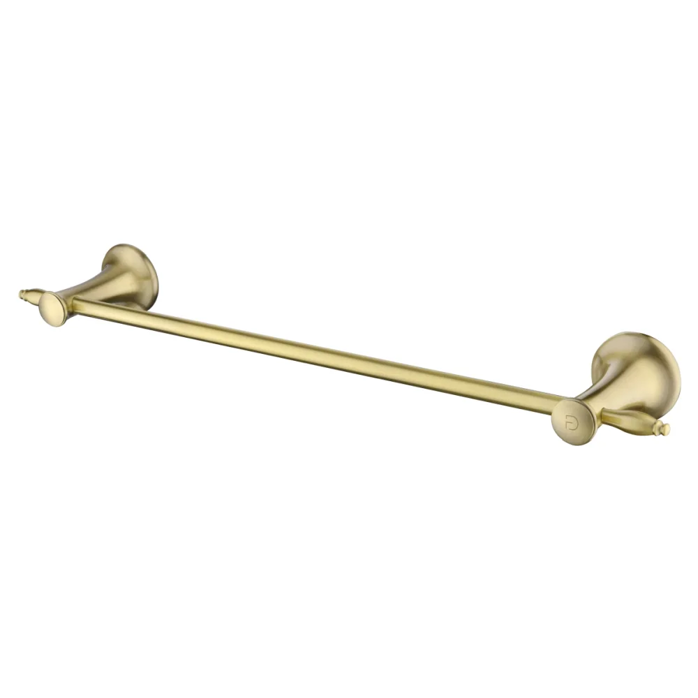 Suport prosop baie FDesign Lacrima, 45 cm, bronz periat