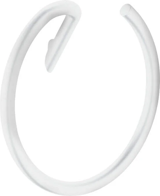 Suport prosop baie, rotund, alb mat, Deante Silia