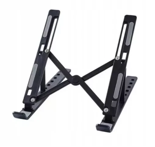 Suport tableta sau laptop plastic ABS reglaj 6 niveluri negru