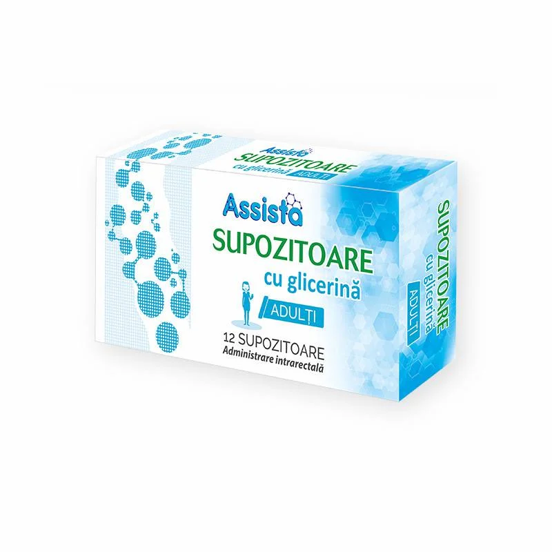 Supozitoare pentru adulti 2350mg, 12 bucati, Assista