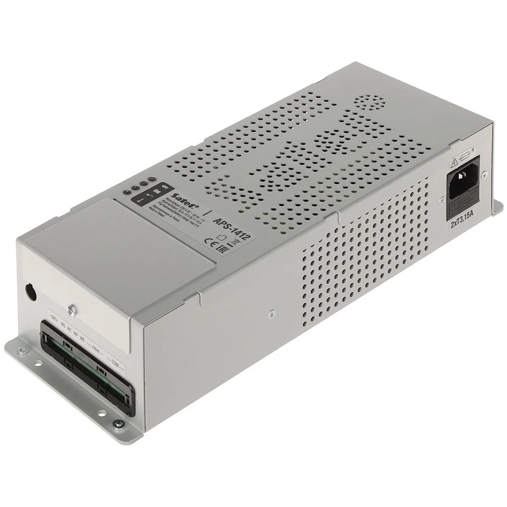 Sursa alimentare backup Satel APS-1412, 14 A, 12 V, 4 iesiri OC