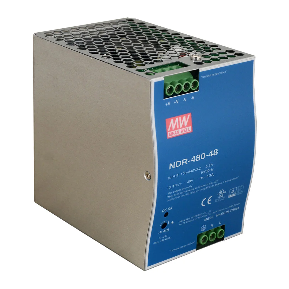 Sursa de alimentare pe sina DIN MeanWell NDR-480-48, 48 V, 480 W, 10 A