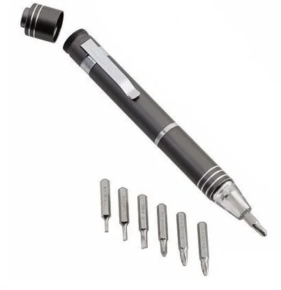 Surubelnita de buzunar tip stilou cu LED 7 in 1