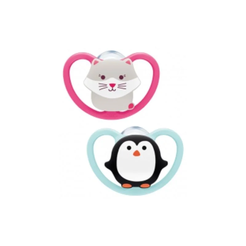 Suzeta silicon M2 Space, 2 bucati, 6-18 luni, Nuk