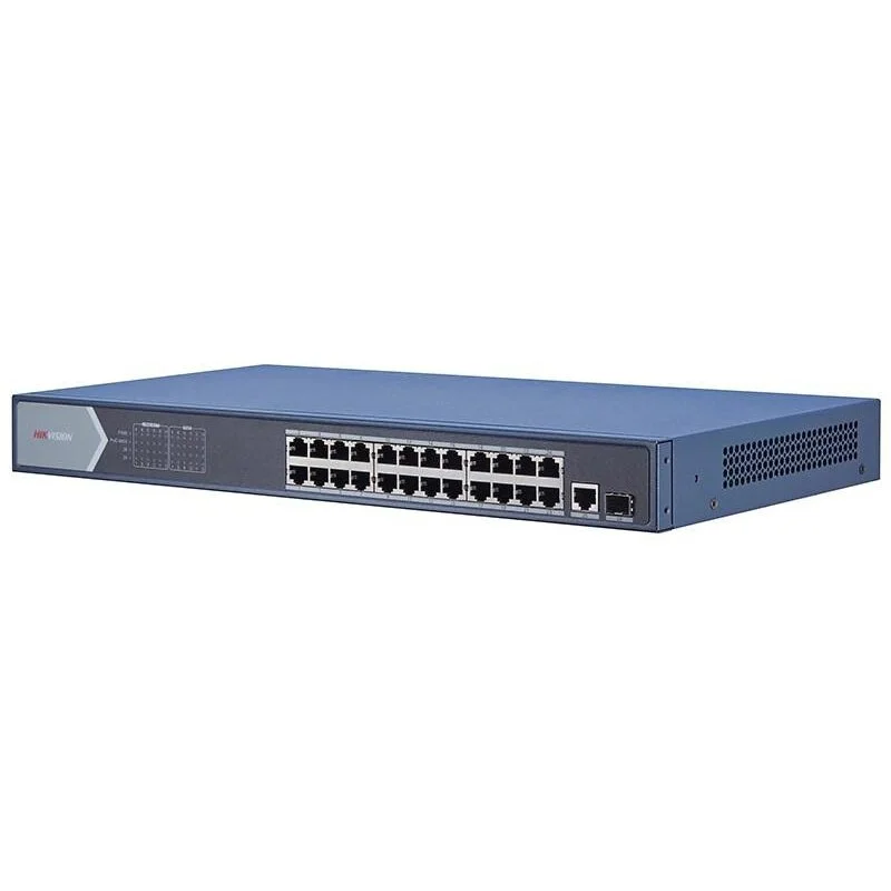 Switch 24 porturi POE Gigabit Hikvision DS-3E0526P-E, PoE power management
