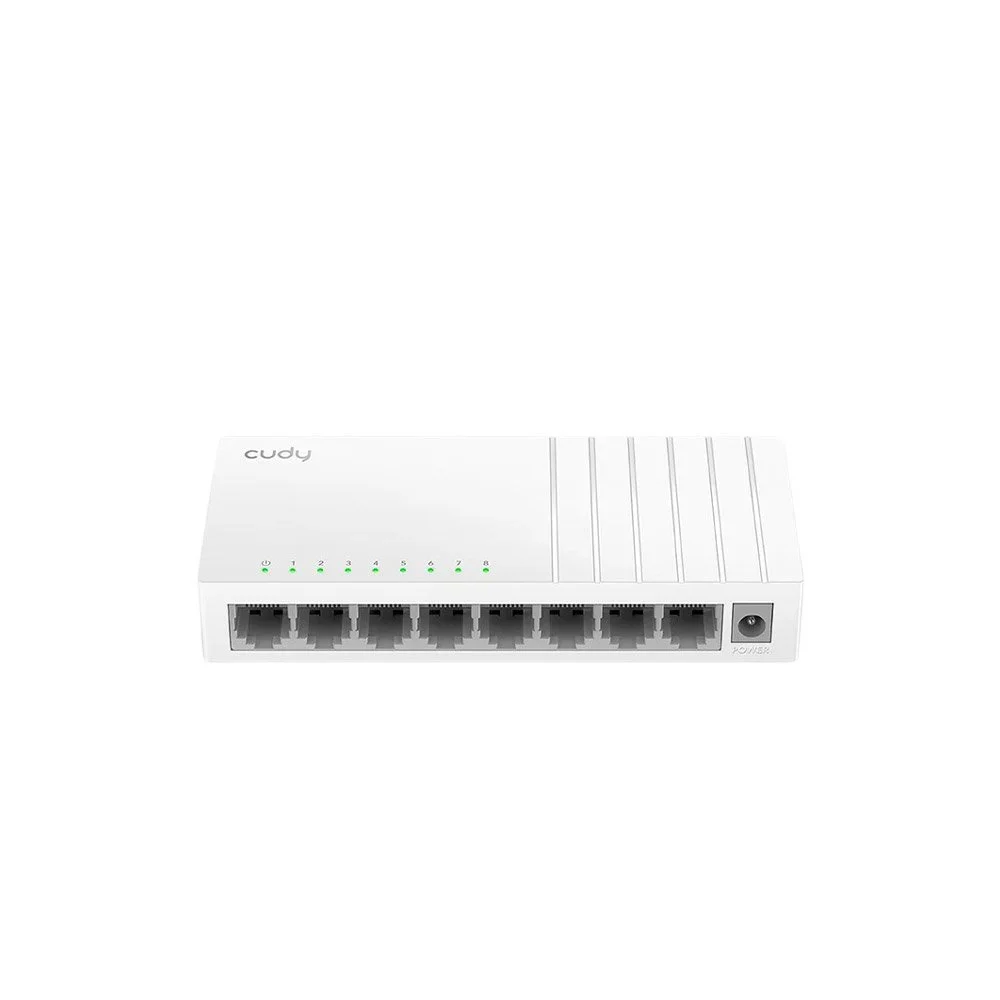 Switch 8 porturi Cudy SWITCH-FS108D-CDY, 1.6 Gbps, 2000 MAC, 200 Mbps