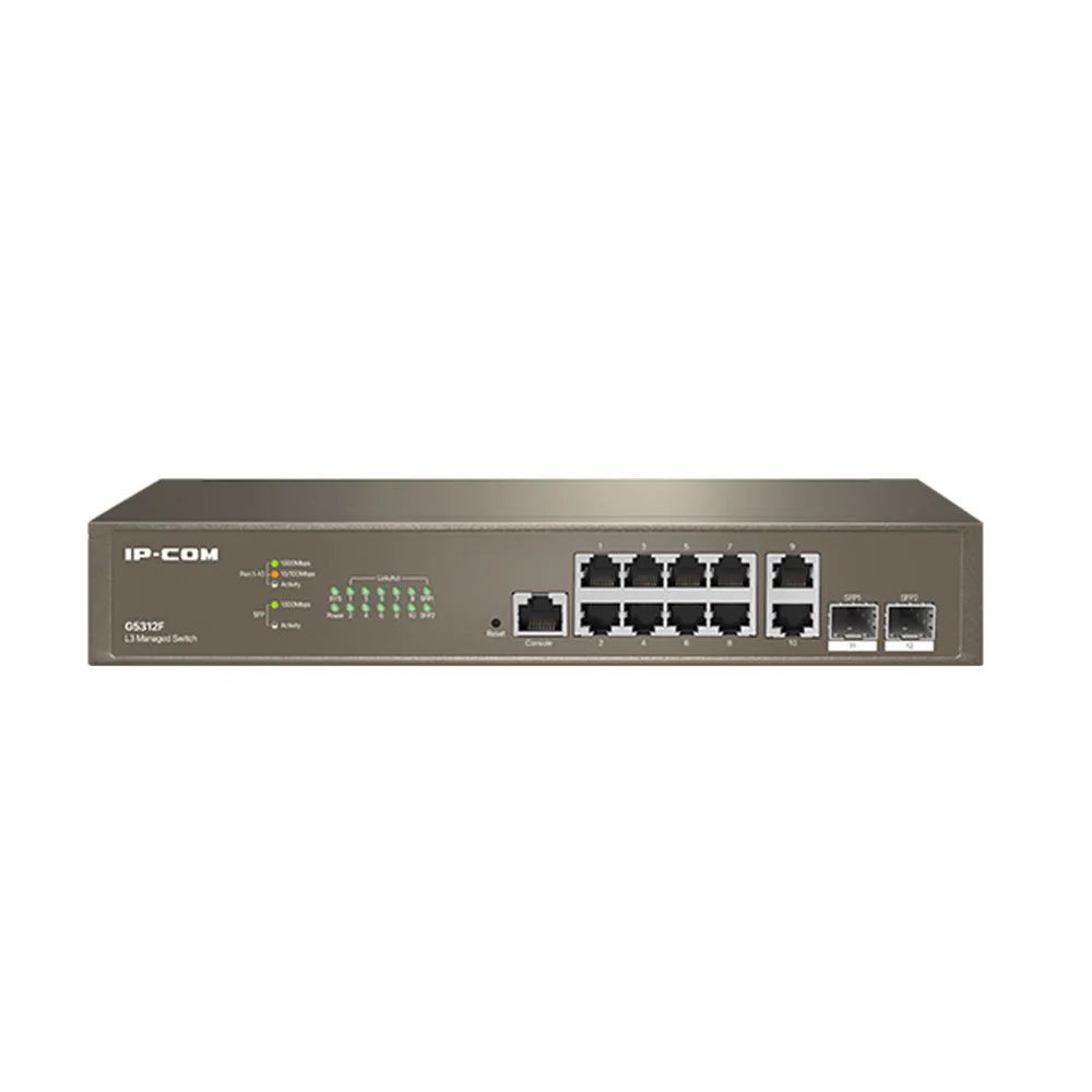 Switch cu 12 porturi IP-COM G5312F, 16000 Mac, cu management
