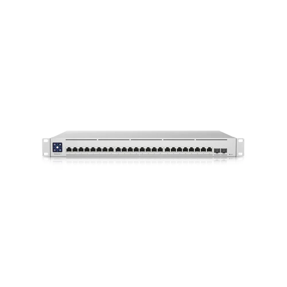 Switch cu 24 porturi Ubiquiti Enterprise USW-ENTERPRISEXG-24-EU, 580 Gbps, 2 porturi SFP28, PoE, 100W, cu management