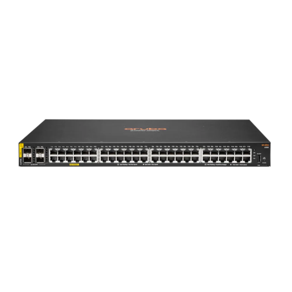 Switch cu 48 porturi HPE Aruba JL675A, 4 porturi SFP, 176 Gbps, 98.6 Mpps, 8.192 MAC, cu management, PoE