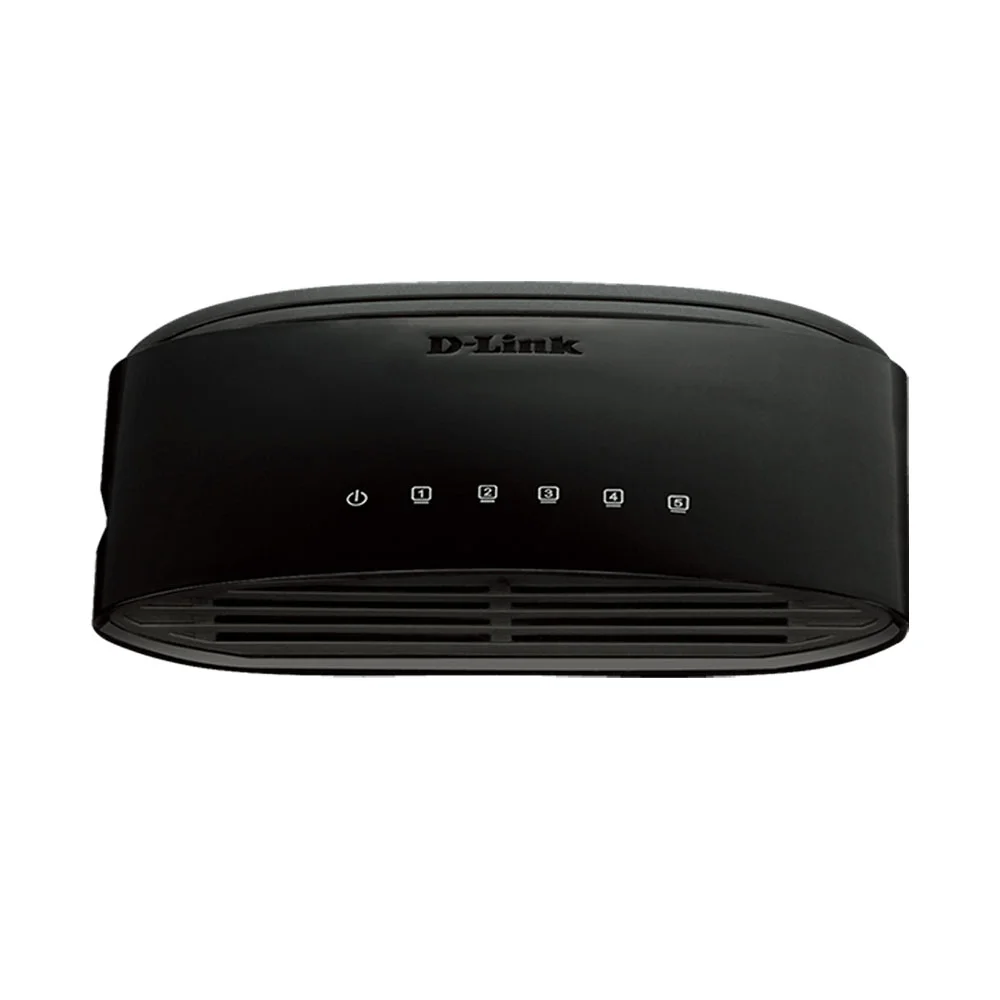 Switch cu 5 porturi D-Link DES-1005D, 1 Gbps, 0.1488 Mpps, 2.000 MAC, fara management