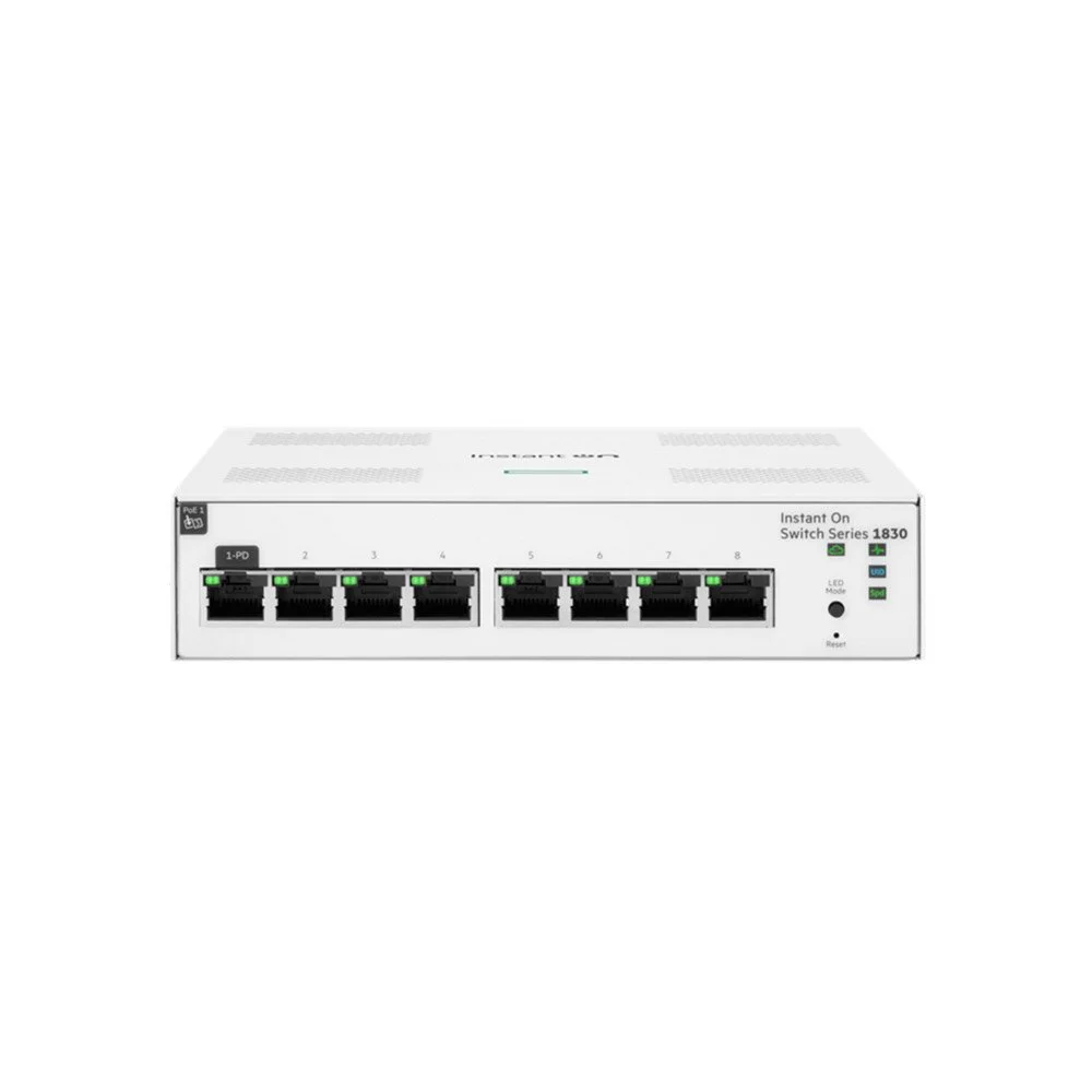 Switch cu 8 porturi Gigabit HPE Aruba JL810A, 16 Gbps, 11.9 Mpps, cu management