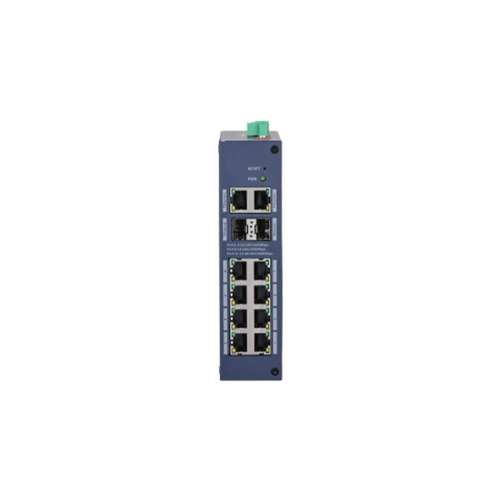 Switch Gigabit 12 porturi Dahua CHS4212-8GT, 2 SFP + 2 uplink RJ45, Layer 2, 24 Gbps, 17.856 Mpps, cu management