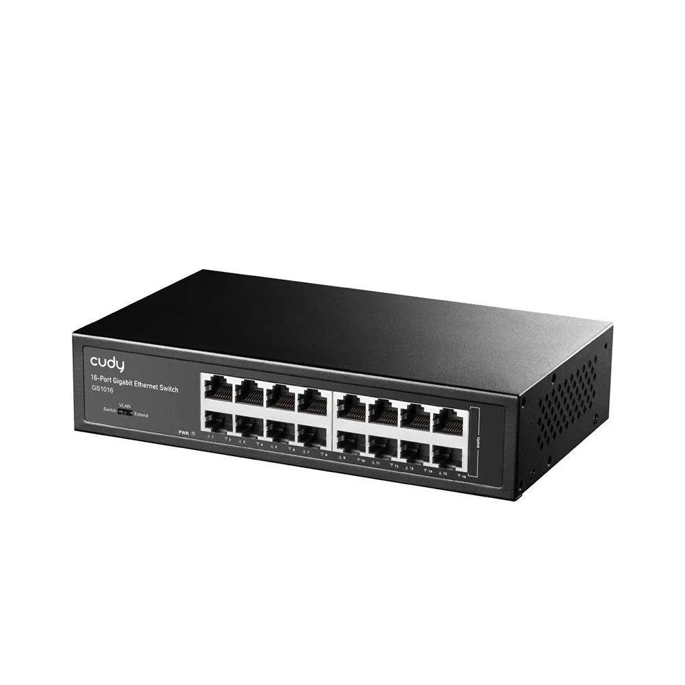 Switch Gigabit rackabil Cudy GS1016, 16 porturi, 32 Gbps, 23.808 Mpps, 8000 MAC