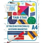 Tabi Star, tablita multifunctionala A4 cu accesorii magnetice si folii transparente