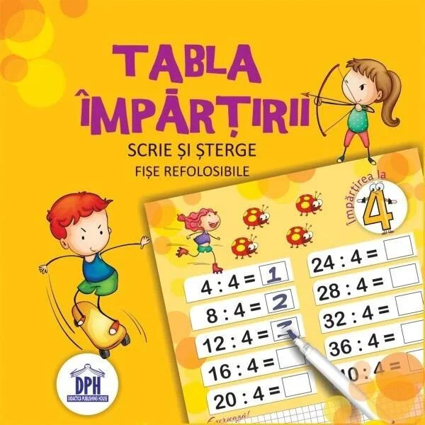 Tabla împărțirii cu carioca - Paperback brosat - *** - Didactica Publishing House